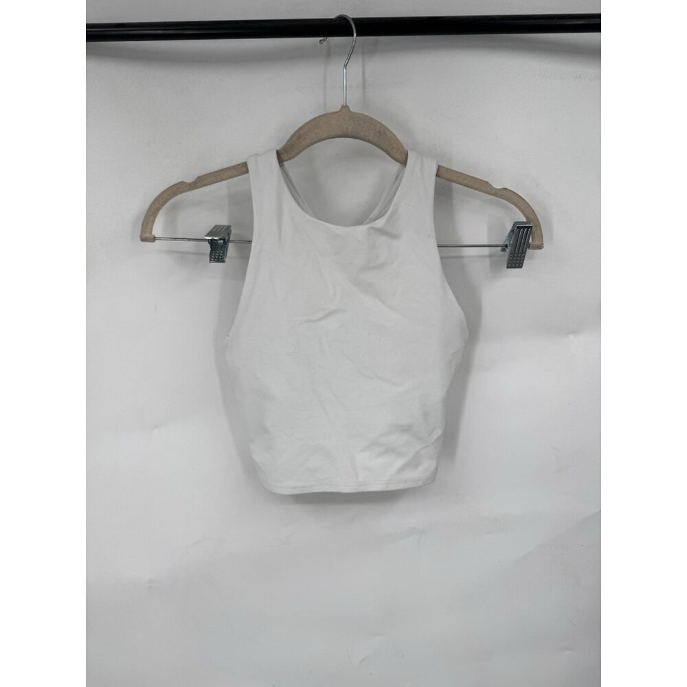 Athleta‎ Concious Crop Top Women XXS White Athletic Workout Yoga Gym
